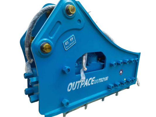 Disjuntor OT2100 hidráulico para o acessório de 80 toneladas de Rock Hammer Excavator da máquina escavadora